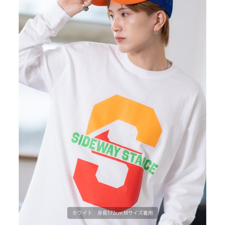 長袖Tシャツ メンズ SIDEWAY STANCE サイドウェイスタンス オリジナルプリント カレッジロゴ カットソー ロンT カジュアル スケーター ストリート 古着MIX 韓国 | improves | 08
