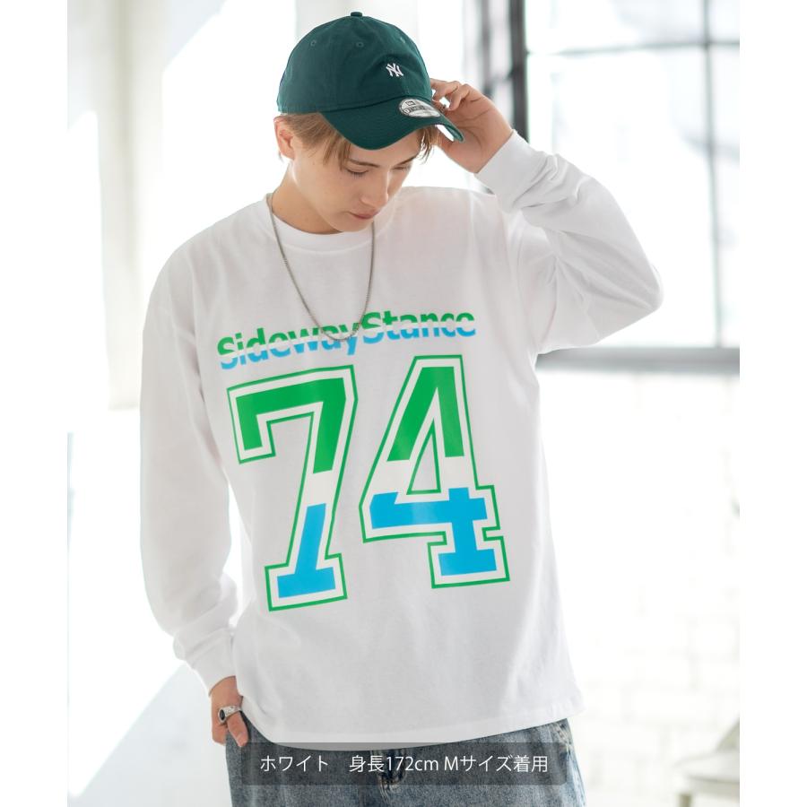 長袖Tシャツ メンズ SIDEWAY STANCE サイドウェイスタンス オリジナルプリント ナンバリング カットソー ロンT カジュアル スケーター ストリート 古着MIX 韓国 | improves | 03