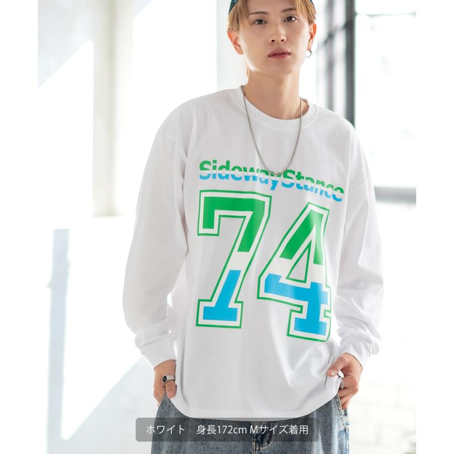 長袖Tシャツ メンズ SIDEWAY STANCE サイドウェイスタンス オリジナルプリント ナンバリング カットソー ロンT カジュアル スケーター ストリート 古着MIX 韓国 | improves | 04