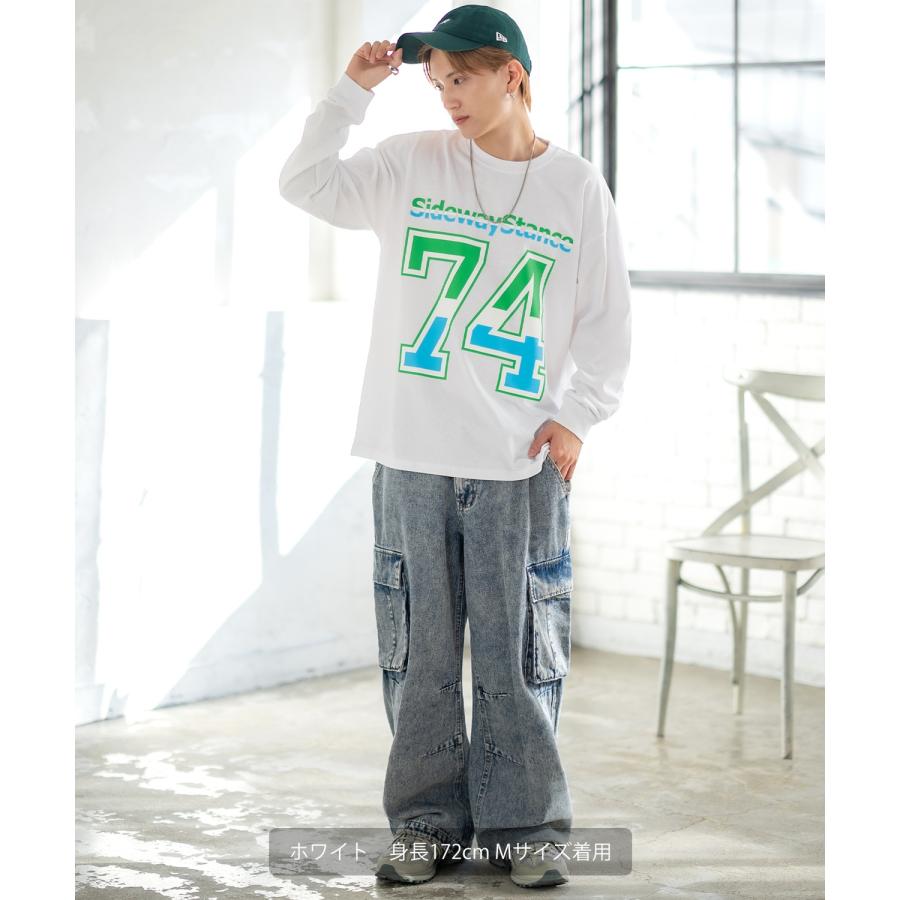 長袖Tシャツ メンズ SIDEWAY STANCE サイドウェイスタンス オリジナルプリント ナンバリング カットソー ロンT カジュアル スケーター ストリート 古着MIX 韓国 | improves | 06