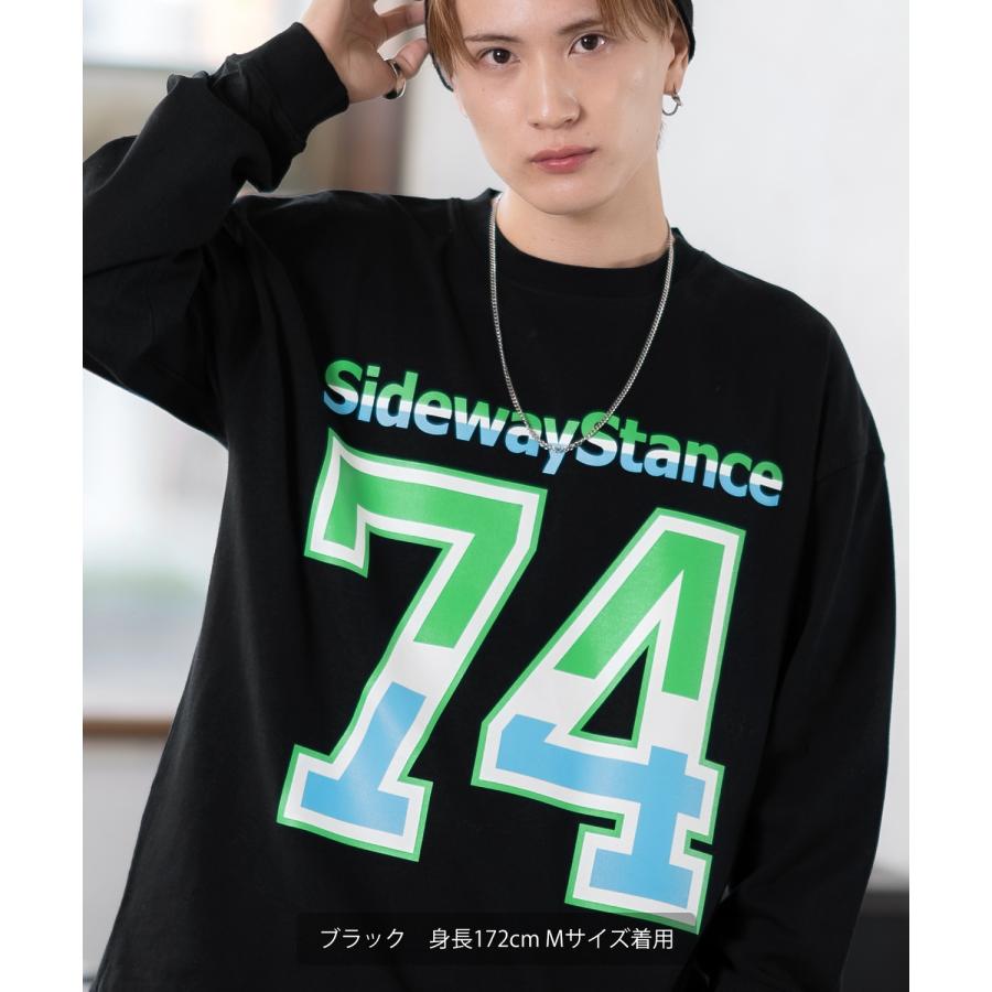 長袖Tシャツ メンズ SIDEWAY STANCE サイドウェイスタンス オリジナルプリント ナンバリング カットソー ロンT カジュアル スケーター ストリート 古着MIX 韓国 | improves | 07