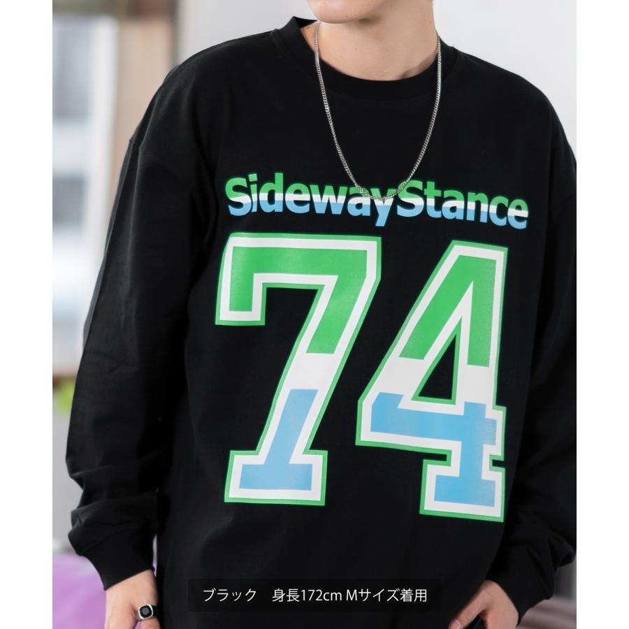 長袖Tシャツ メンズ SIDEWAY STANCE サイドウェイスタンス オリジナルプリント ナンバリング カットソー ロンT カジュアル スケーター ストリート 古着MIX 韓国 | improves | 09