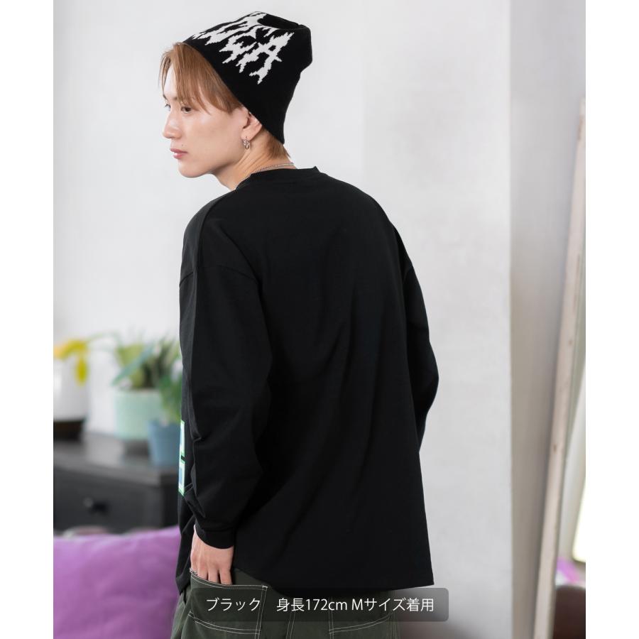 長袖Tシャツ メンズ SIDEWAY STANCE サイドウェイスタンス オリジナルプリント ナンバリング カットソー ロンT カジュアル スケーター ストリート 古着MIX 韓国 | improves | 10