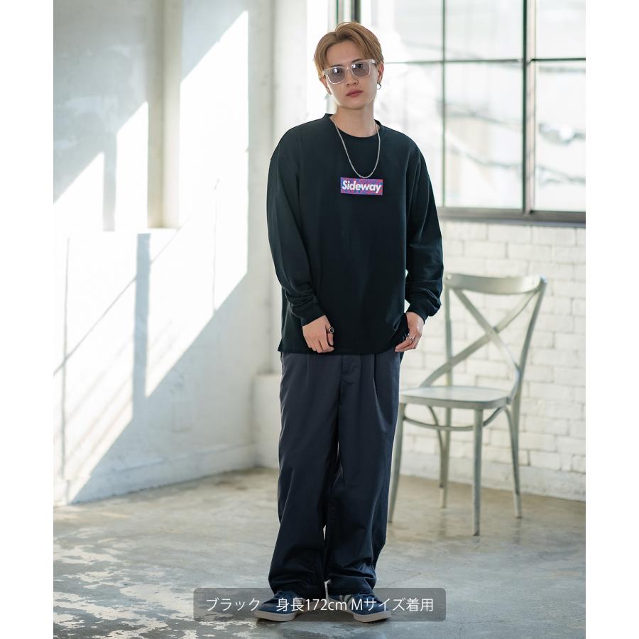 長袖Tシャツ メンズ SIDEWAY STANCE サイドウェイスタンス オリジナルプリント ボックスロゴ カットソー ロンT カジュアル スケーター ストリート 古着MIX 韓国 | improves | 11