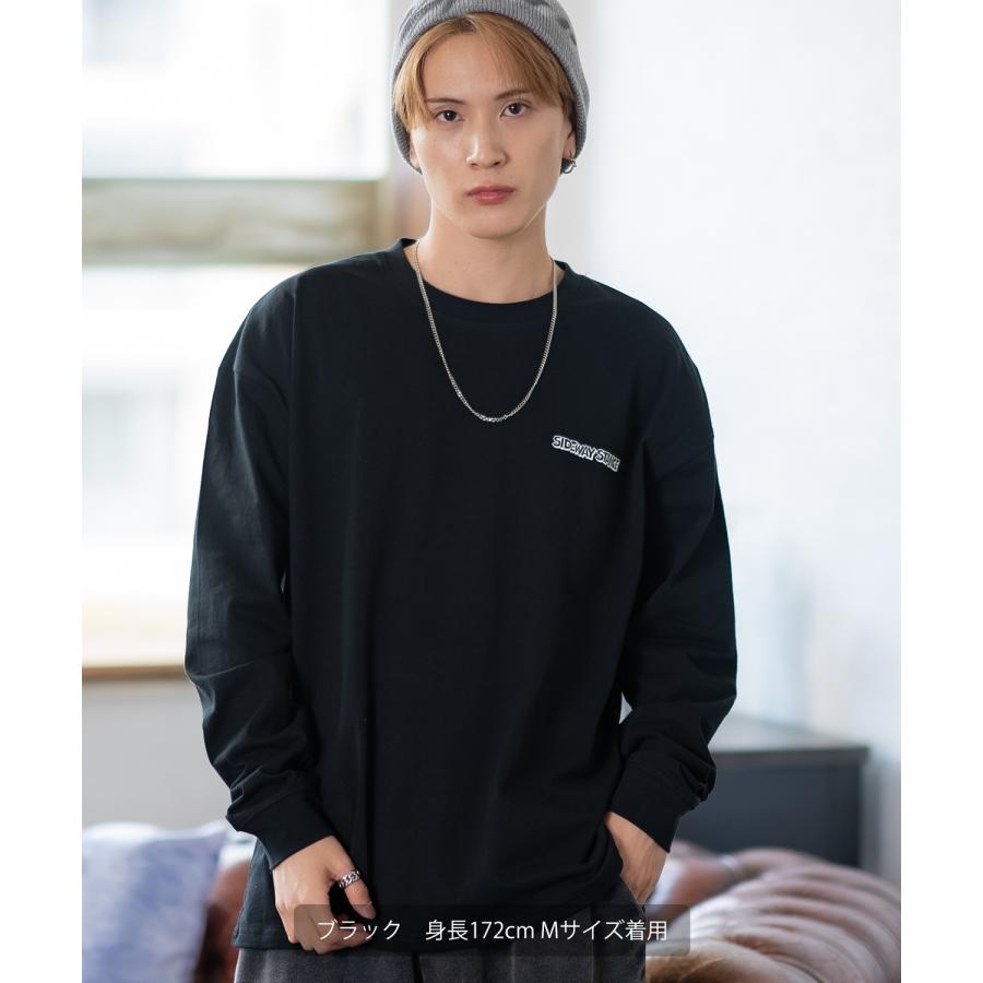 長袖Tシャツ メンズ SIDEWAY STANCE サイドウェイスタンス オリジナルプリント シルエット カットソー ロンT カジュアル スケーター ストリート 古着MIX 韓国 | improves | 04