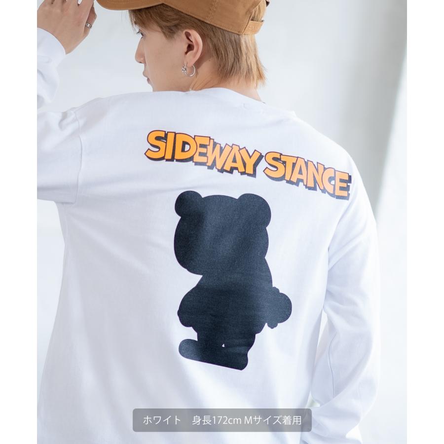 長袖Tシャツ メンズ SIDEWAY STANCE サイドウェイスタンス オリジナルプリント シルエット カットソー ロンT カジュアル スケーター ストリート 古着MIX 韓国 | improves | 08