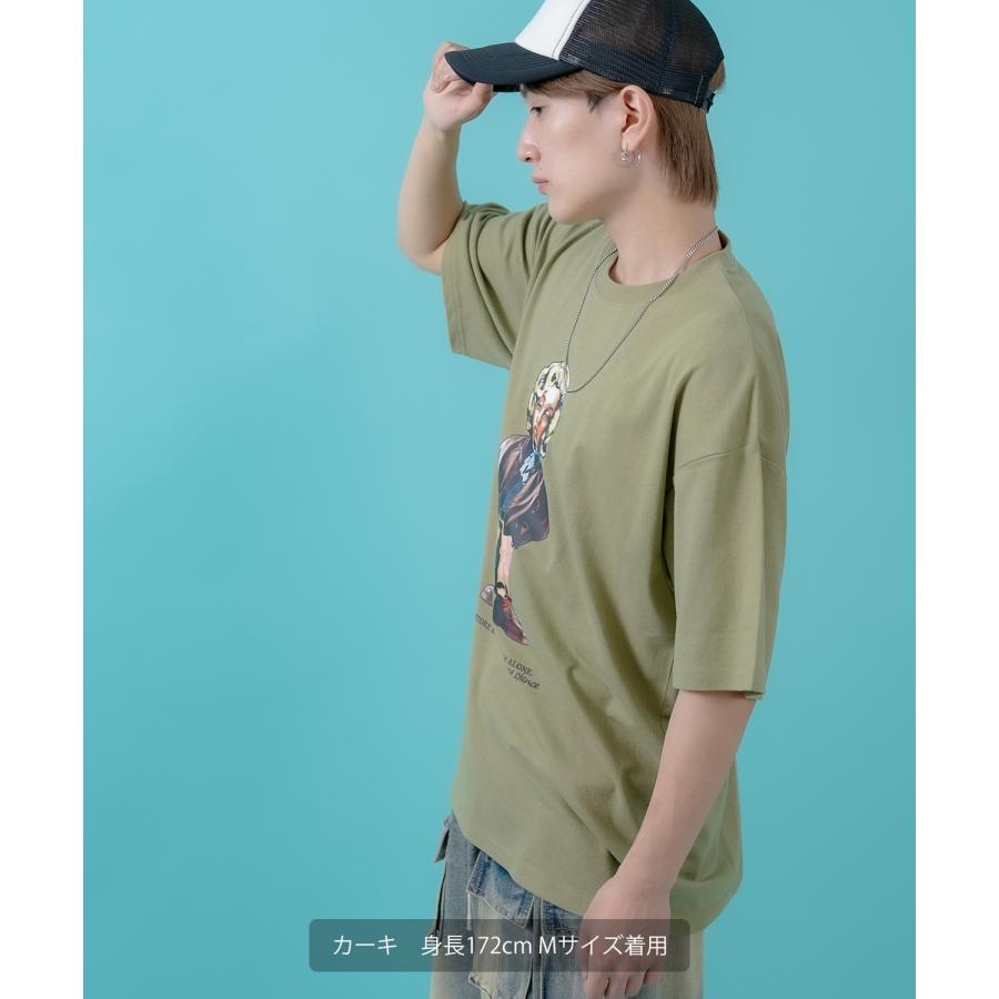 半袖Tシャツ メンズ レディース オリジナルプリント オールド ウーマン グラフィック カットソー 大きめ アメカジ カジュアル スケーター ストリート 古着MIX | improves | 16