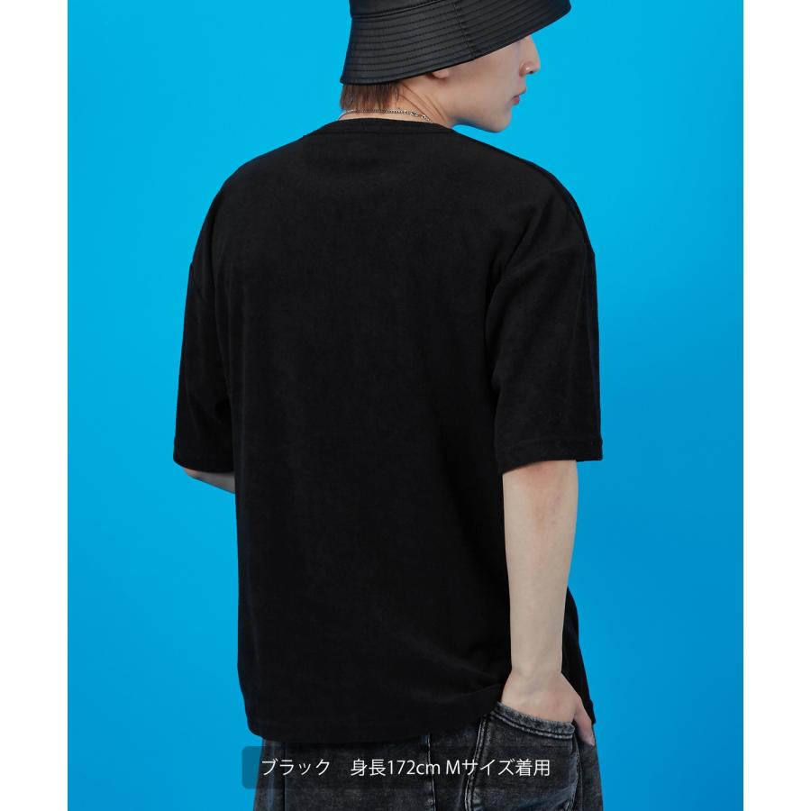 Tシャツ メンズ SIDEWAY STANCE サイドウェイスタンス パイル地 半袖カットソー プリント 刺しゅう アメカジ カジュアル スケーター ストリート 古着MIX 韓国 | improves | 16