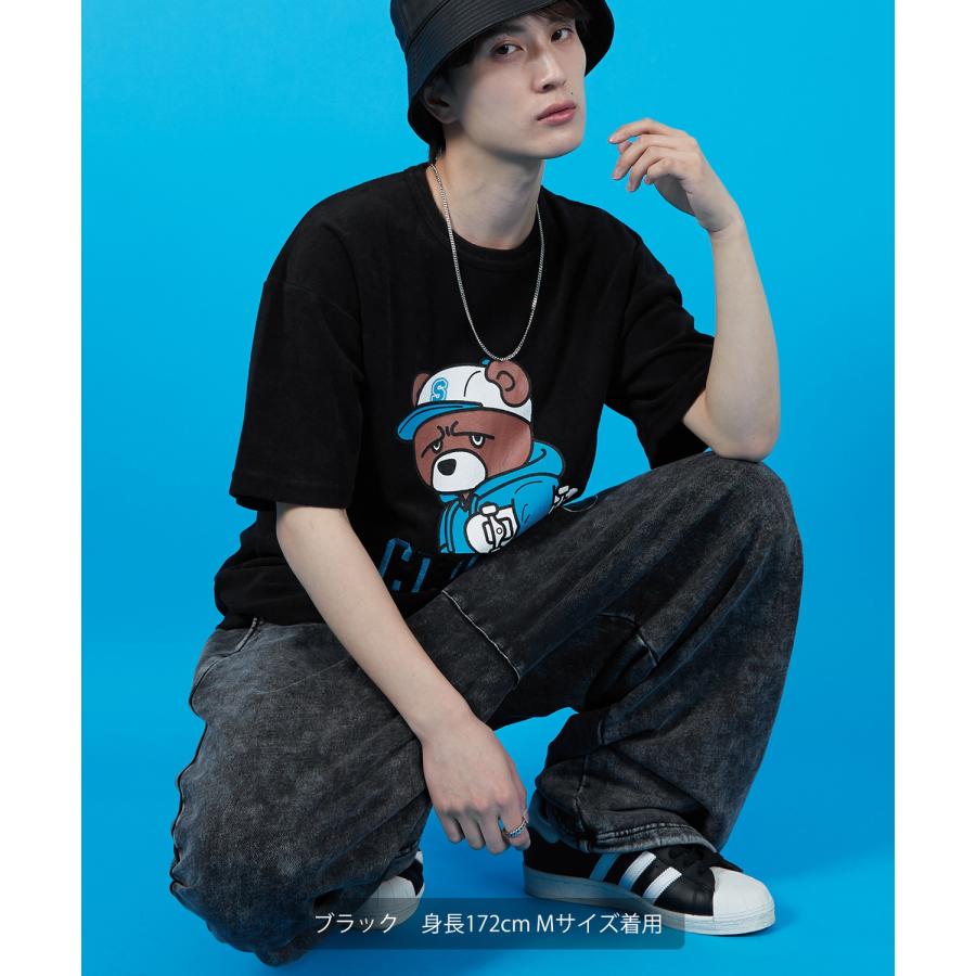 Tシャツ メンズ SIDEWAY STANCE サイドウェイスタンス パイル地 半袖カットソー プリント 刺しゅう アメカジ カジュアル スケーター ストリート 古着MIX 韓国 | improves | 17
