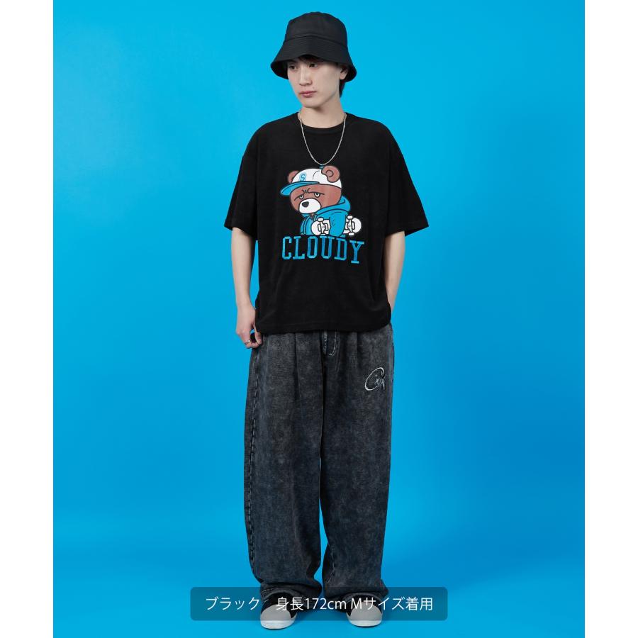 Tシャツ メンズ SIDEWAY STANCE サイドウェイスタンス パイル地 半袖カットソー プリント 刺しゅう アメカジ カジュアル スケーター ストリート 古着MIX 韓国 | improves | 18