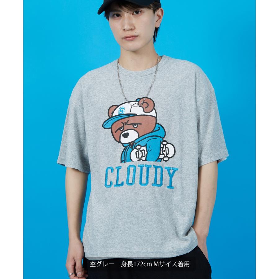 Tシャツ メンズ SIDEWAY STANCE サイドウェイスタンス パイル地 半袖カットソー プリント 刺しゅう アメカジ カジュアル スケーター ストリート 古着MIX 韓国 | improves | 04