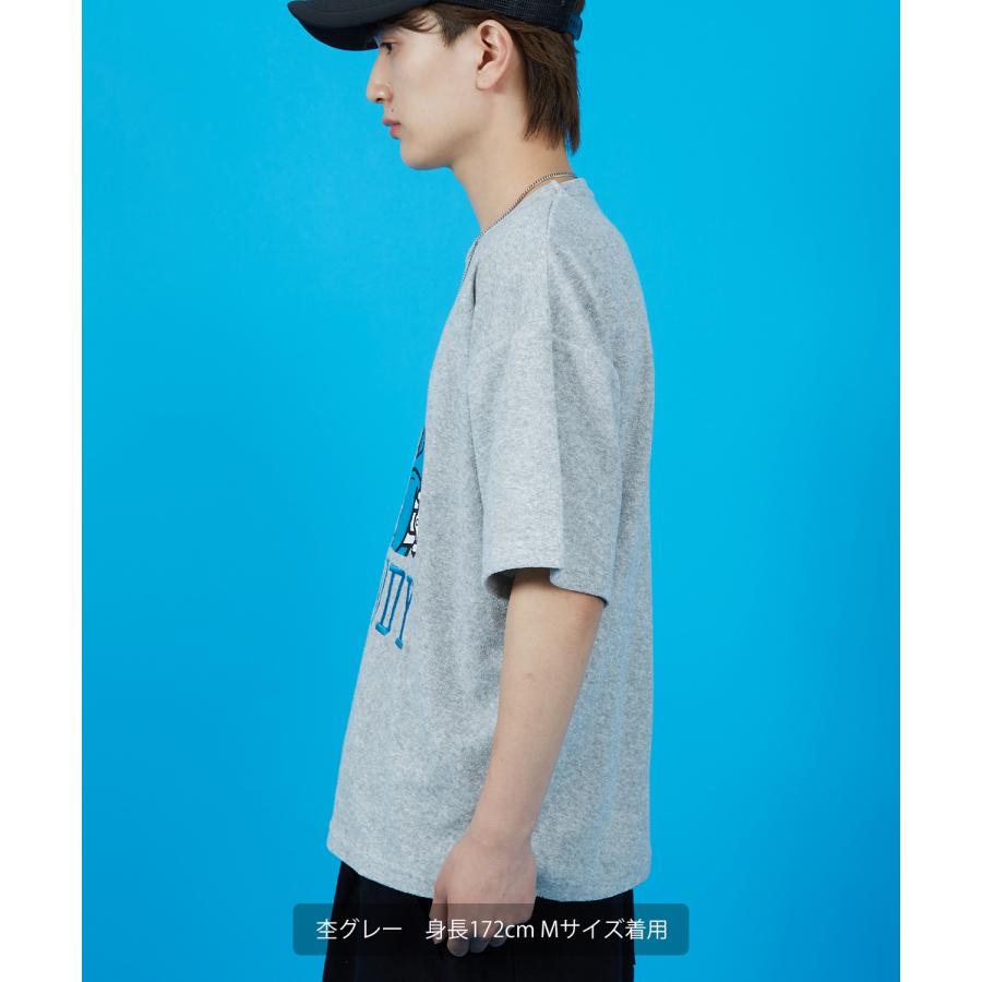 Tシャツ メンズ SIDEWAY STANCE サイドウェイスタンス パイル地 半袖カットソー プリント 刺しゅう アメカジ カジュアル スケーター ストリート 古着MIX 韓国 | improves | 05
