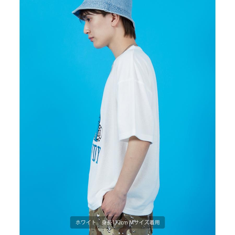 Tシャツ メンズ SIDEWAY STANCE サイドウェイスタンス パイル地 半袖カットソー プリント 刺しゅう アメカジ カジュアル スケーター ストリート 古着MIX 韓国 | improves | 10