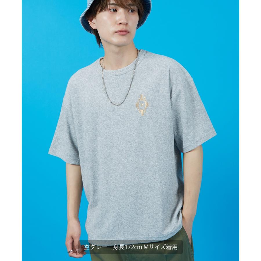 Tシャツ メンズ SIDEWAY STANCE サイドウェイスタンス パイル地 半袖カットソー プリント 刺しゅう アメカジ カジュアル スケーター ストリート 古着MIX 韓国 | improves | 14