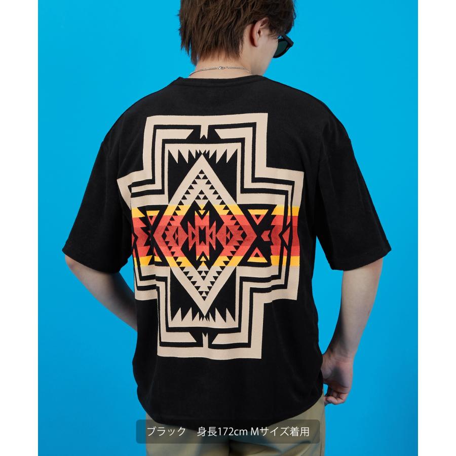 Tシャツ メンズ SIDEWAY STANCE サイドウェイスタンス パイル地 半袖カットソー プリント 刺しゅう アメカジ カジュアル スケーター ストリート 古着MIX 韓国 | improves | 06