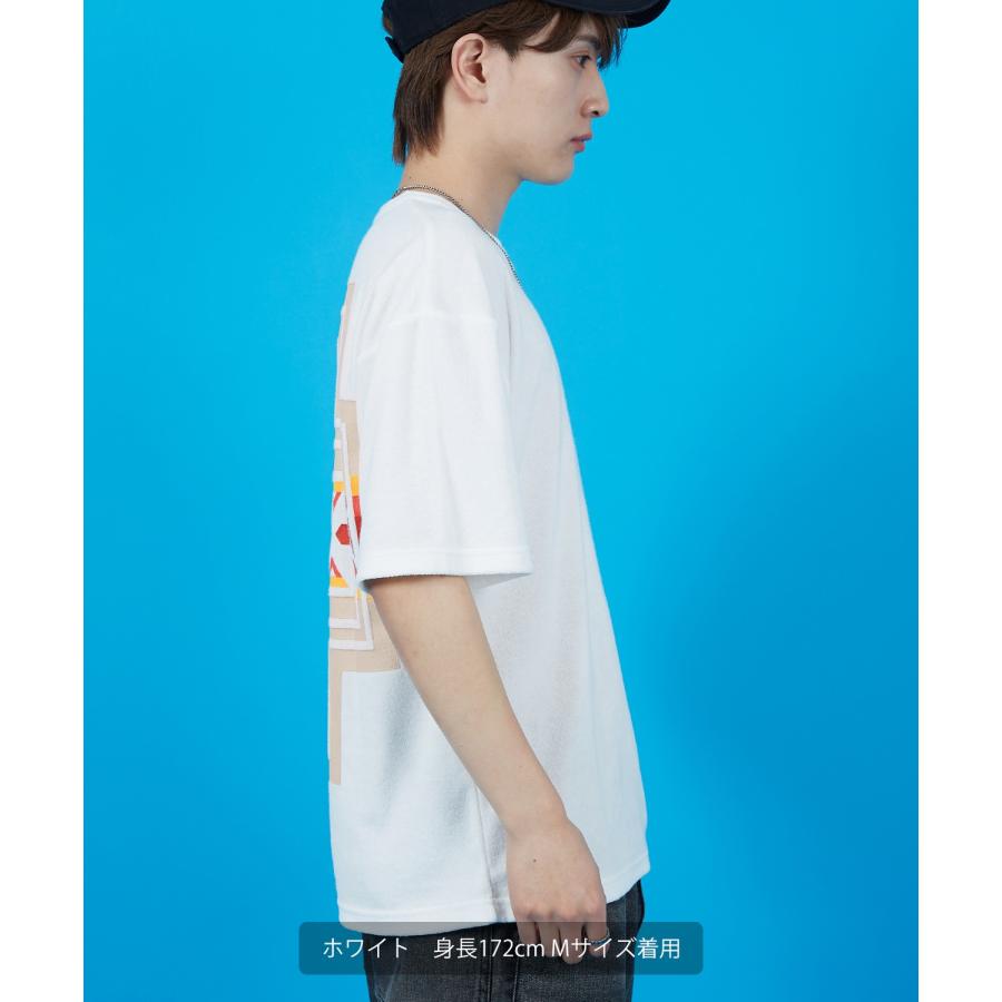 Tシャツ メンズ SIDEWAY STANCE サイドウェイスタンス パイル地 半袖カットソー プリント 刺しゅう アメカジ カジュアル スケーター ストリート 古着MIX 韓国 | improves | 10