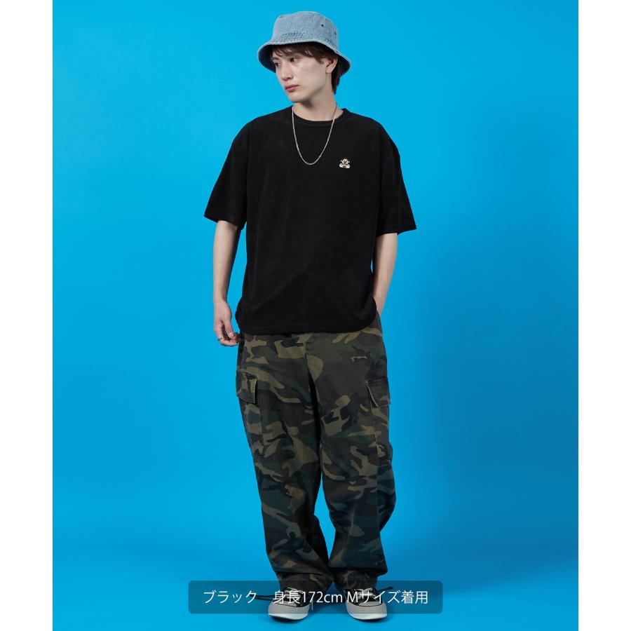 Tシャツ メンズ SIDEWAY STANCE サイドウェイスタンス パイル地 半袖カットソー ワンポイント刺しゅう アメカジ カジュアル スケーター ストリート 古着MIX 韓国 | improves | 13