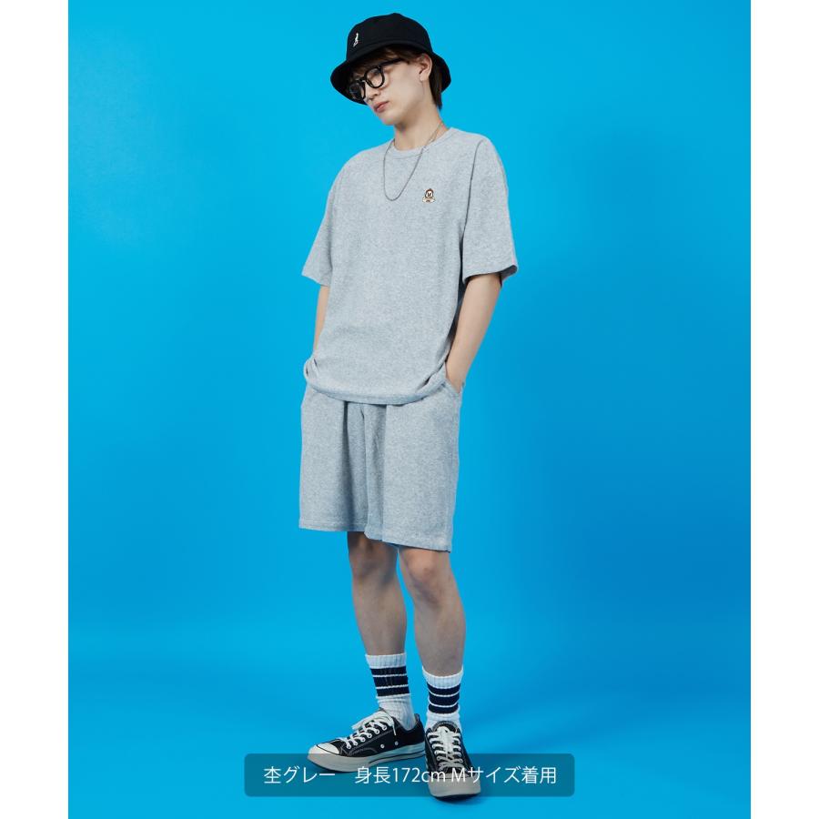 Tシャツ メンズ SIDEWAY STANCE サイドウェイスタンス パイル地 半袖カットソー ワンポイント刺しゅう アメカジ カジュアル スケーター ストリート 古着MIX 韓国 | improves | 19