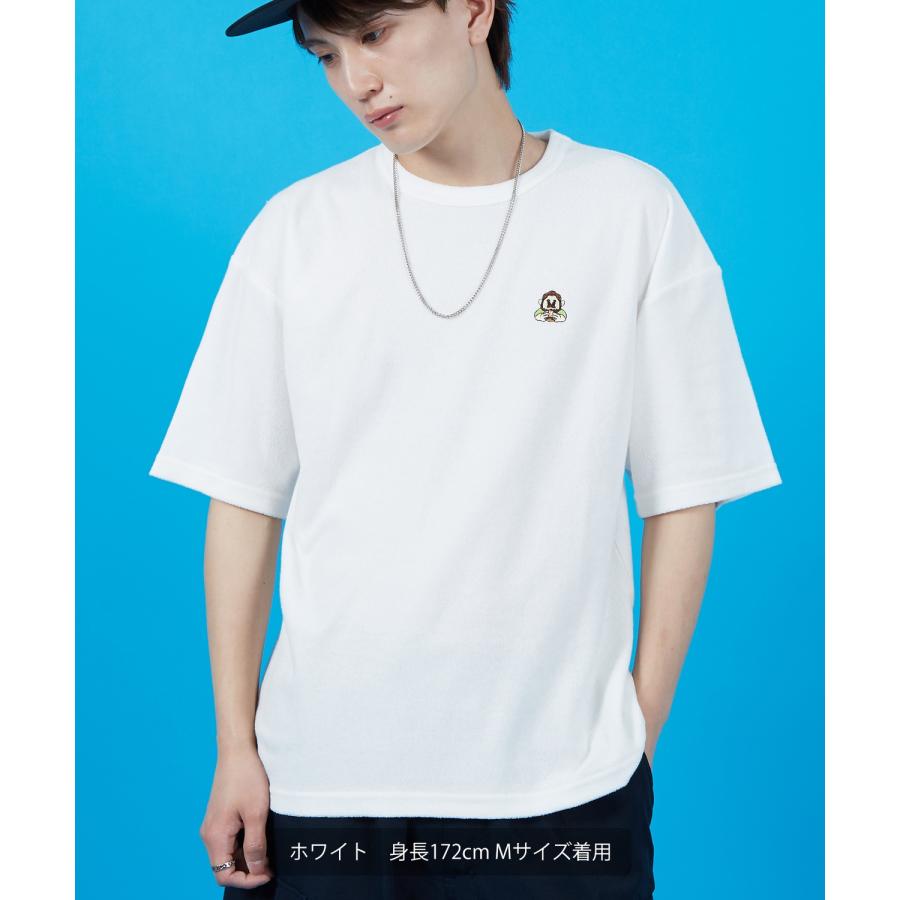 Tシャツ メンズ SIDEWAY STANCE サイドウェイスタンス パイル地 半袖カットソー ワンポイント刺しゅう アメカジ カジュアル スケーター ストリート 古着MIX 韓国 | improves | 04