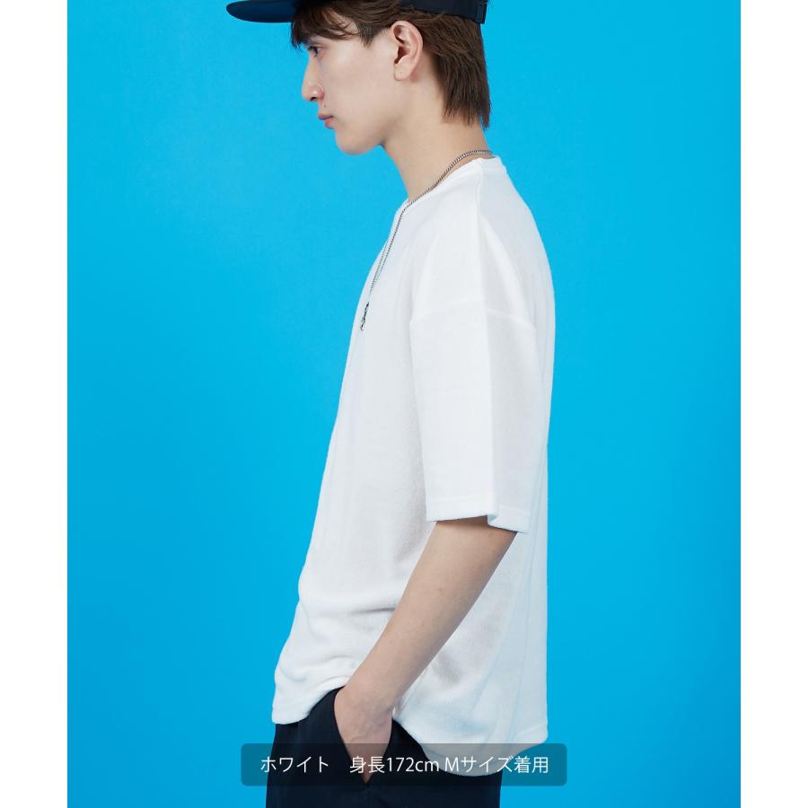 Tシャツ メンズ SIDEWAY STANCE サイドウェイスタンス パイル地 半袖カットソー ワンポイント刺しゅう アメカジ カジュアル スケーター ストリート 古着MIX 韓国 | improves | 05