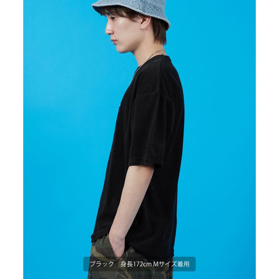 Tシャツ メンズ SIDEWAY STANCE サイドウェイスタンス パイル地 半袖カットソー ワンポイント刺しゅう アメカジ カジュアル スケーター ストリート 古着MIX 韓国 | improves | 10