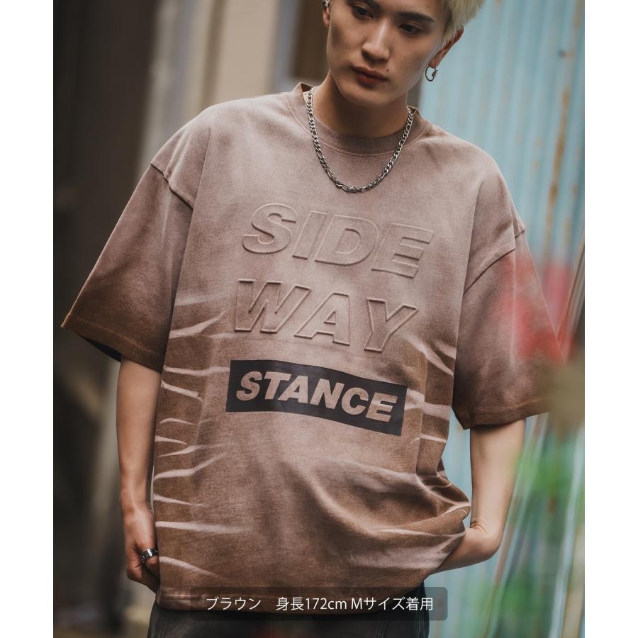 Tシャツ メンズ SIDEWAY STANCE サイドウェイスタンス エンボス ロゴプリント アメカジ カジュアル スケーター ストリート 古着MIX 韓国 | improves | 15
