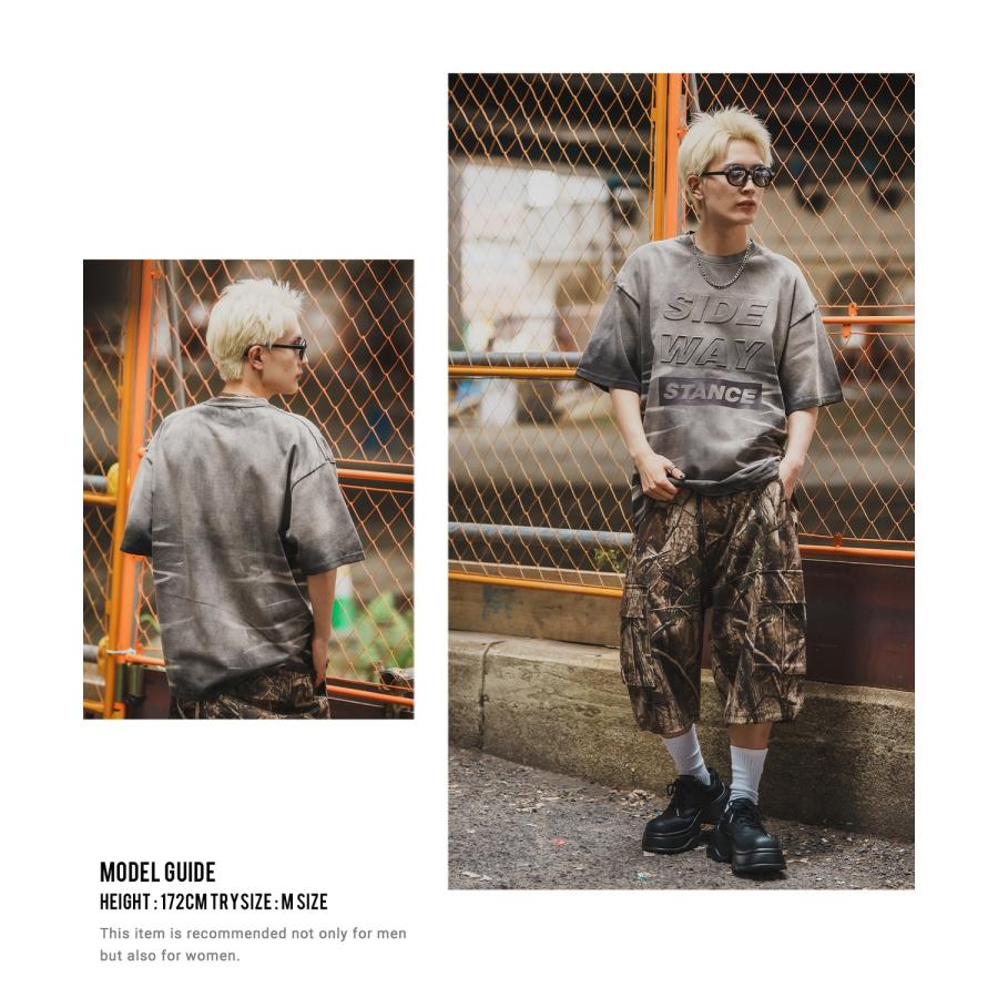 Tシャツ メンズ SIDEWAY STANCE サイドウェイスタンス エンボス ロゴプリント アメカジ カジュアル スケーター ストリート 古着MIX 韓国 | improves | 05