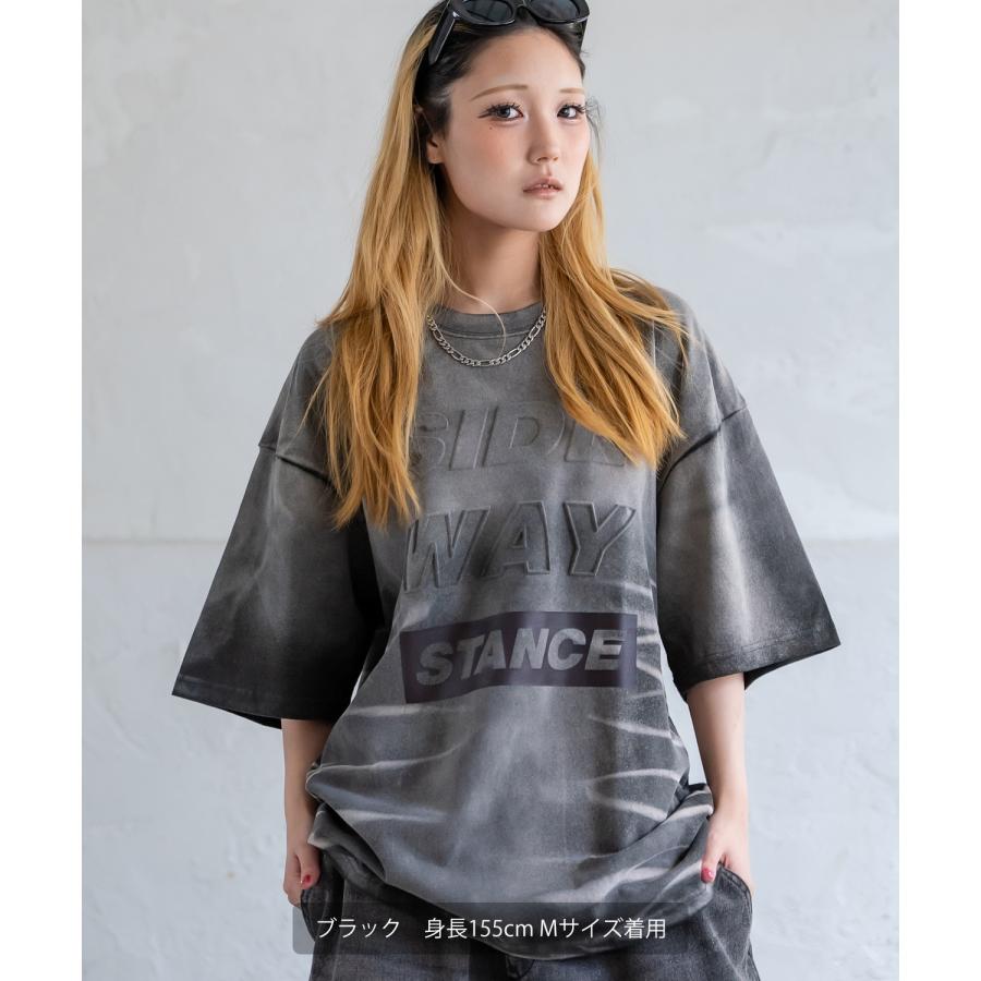 Tシャツ メンズ SIDEWAY STANCE サイドウェイスタンス エンボス ロゴプリント アメカジ カジュアル スケーター ストリート 古着MIX 韓国 | improves | 06