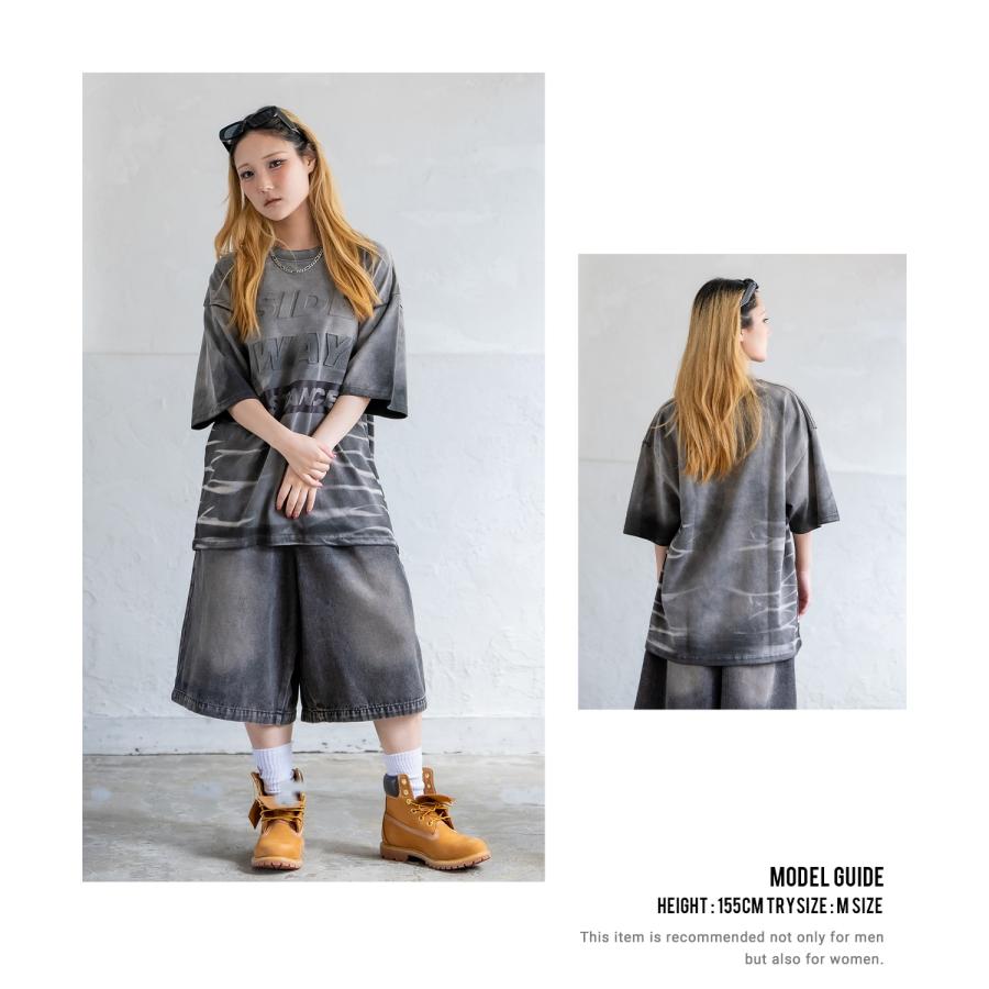 Tシャツ メンズ SIDEWAY STANCE サイドウェイスタンス エンボス ロゴプリント アメカジ カジュアル スケーター ストリート 古着MIX 韓国 | improves | 08