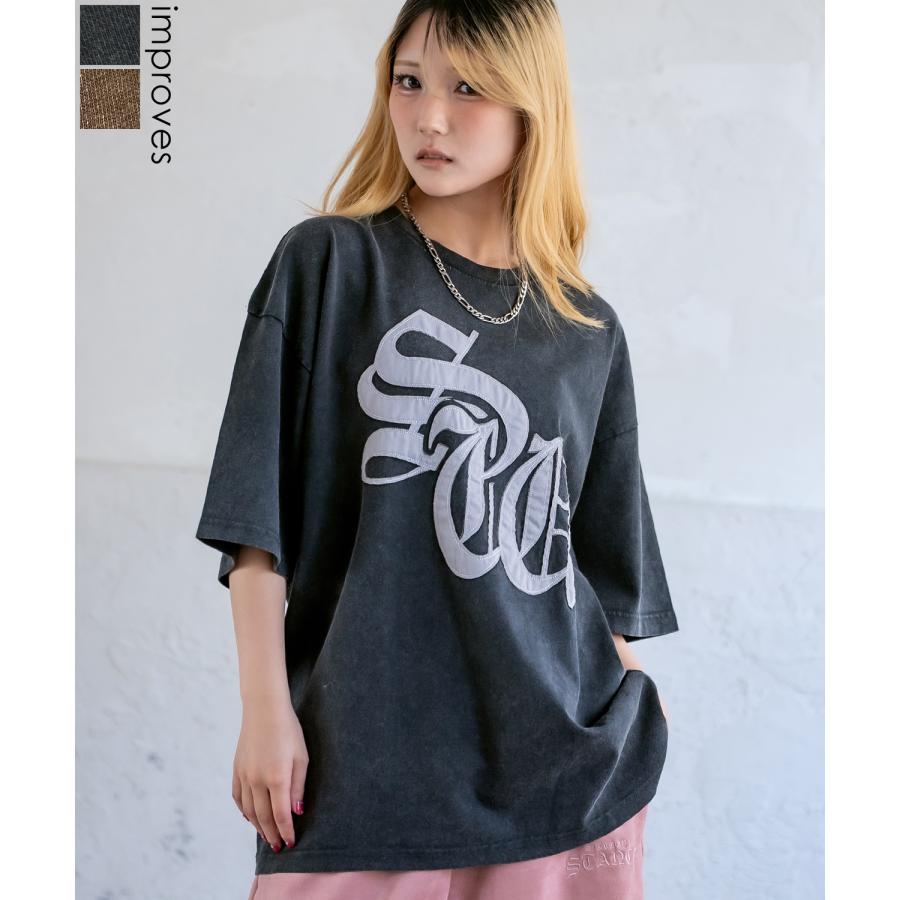 Tシャツ メンズ SIDEWAY STANCE サイドウェイスタンス ロゴ刺しゅう アメカジ カジュアル スケーター ストリート 古着MIX 韓国 | improves