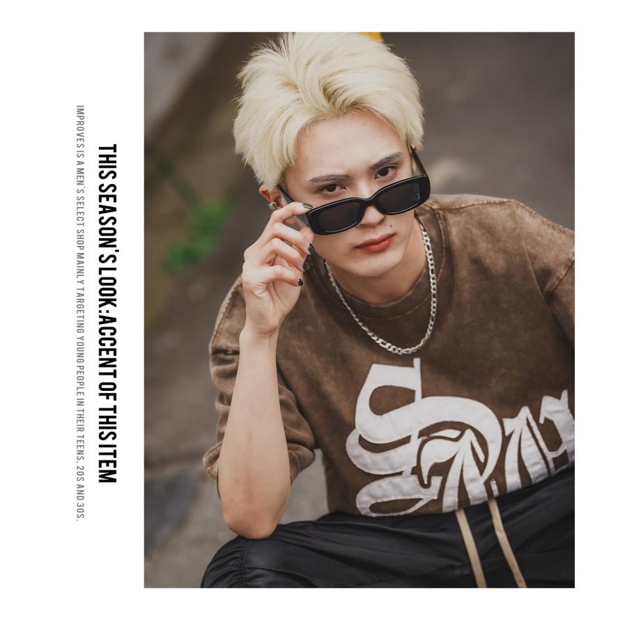 Tシャツ メンズ SIDEWAY STANCE サイドウェイスタンス ロゴ刺しゅう アメカジ カジュアル スケーター ストリート 古着MIX 韓国 | improves | 12