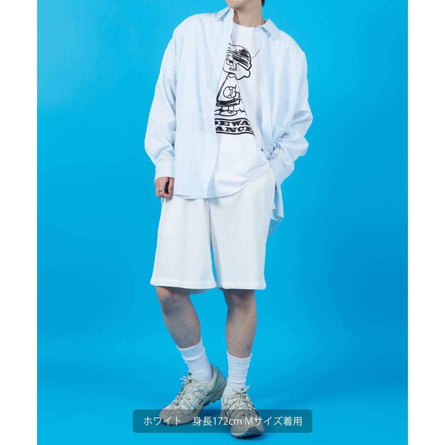 ショートパンツ メンズ SIDEWAY STANCE サイドウェイスタンス パイル地 ハーフパンツ ショーツ アメカジ カジュアル スケーター ストリート 古着MIX 韓国 | improves | 17