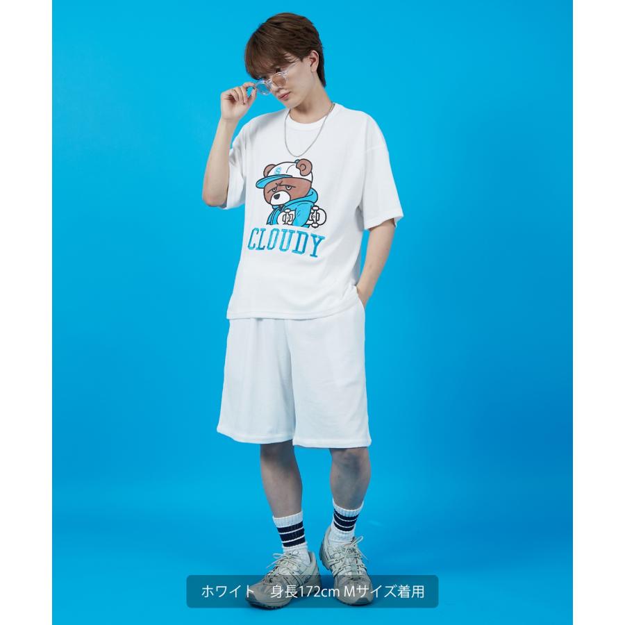 ショートパンツ メンズ SIDEWAY STANCE サイドウェイスタンス パイル地 ハーフパンツ ショーツ アメカジ カジュアル スケーター ストリート 古着MIX 韓国 | improves | 18