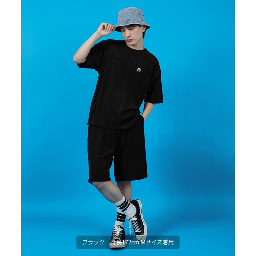 ショートパンツ メンズ SIDEWAY STANCE サイドウェイスタンス パイル地 ハーフパンツ ショーツ アメカジ カジュアル スケーター ストリート 古着MIX 韓国 | improves | 08