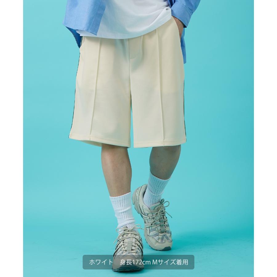 トラックパンツ メンズ SIDEWAY STANCE サイドウェイスタンス ハーフ パンツ 短パン ラインパンツ セットアップ 大きめ アメカジ カジュアル ストリート | improves | 14