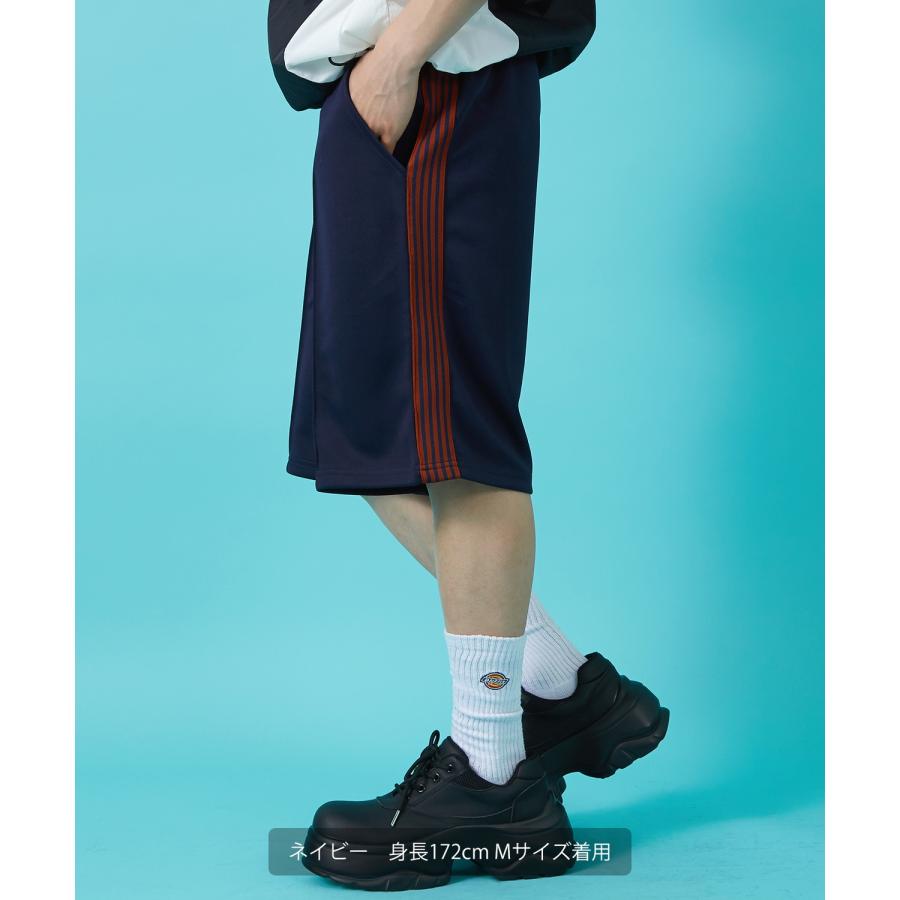 トラックパンツ メンズ SIDEWAY STANCE サイドウェイスタンス ハーフ パンツ 短パン ラインパンツ セットアップ 大きめ アメカジ カジュアル ストリート | improves | 10