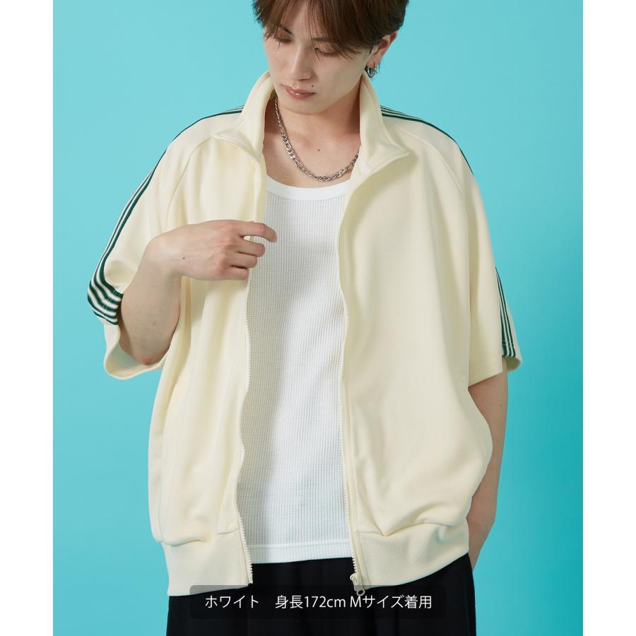 トラックジャケット メンズ SIDEWAY STANCE サイドウェイスタンス ライン ジャージ 半袖 Tシャツ ブルゾン セットアップ 大きめ アメカジ カジュアル | improves | 16