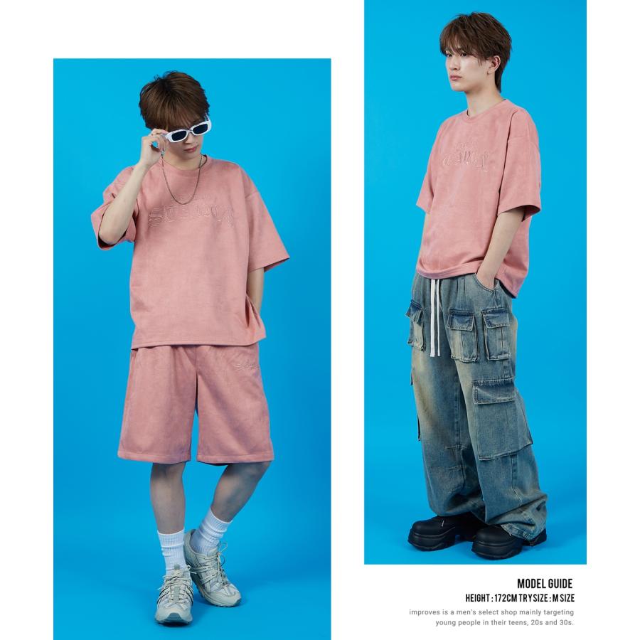 Tシャツ メンズ SIDEWAY STANCE サイドウェイスタンス スエードポンチ ロゴ刺しゅう カットソー アメカジ カジュアル スケーター ストリート 古着MIX 韓国 | improves | 19