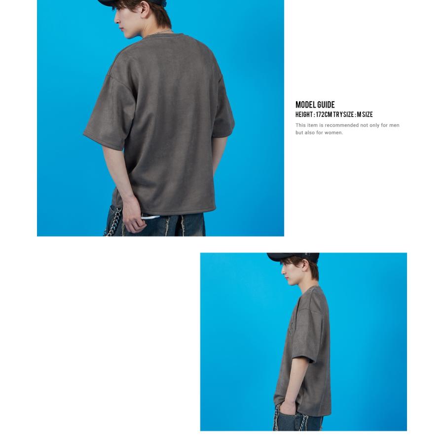 Tシャツ メンズ SIDEWAY STANCE サイドウェイスタンス スエードポンチ ロゴ刺しゅう カットソー アメカジ カジュアル スケーター ストリート 古着MIX 韓国 | improves | 05
