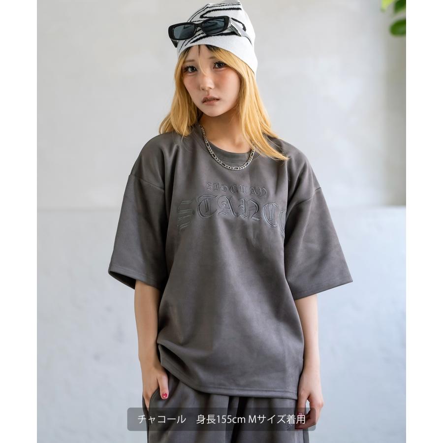 Tシャツ メンズ SIDEWAY STANCE サイドウェイスタンス スエードポンチ ロゴ刺しゅう カットソー アメカジ カジュアル スケーター ストリート 古着MIX 韓国 | improves | 07