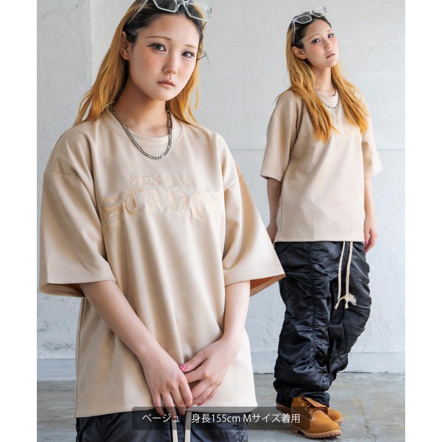 Tシャツ メンズ SIDEWAY STANCE サイドウェイスタンス スエードポンチ ロゴ刺しゅう カットソー アメカジ カジュアル スケーター ストリート 古着MIX 韓国 | improves | 09