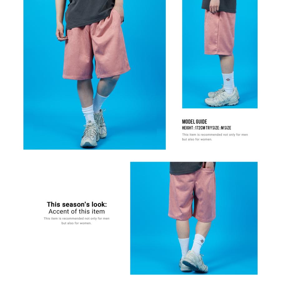 ショートパンツ メンズ SIDEWAY STANCE サイドウェイスタンス スエードポンチ ハーフパンツ ショーツ アメカジ カジュアル スケーター ストリート 古着MIX 韓国 | improves | 17