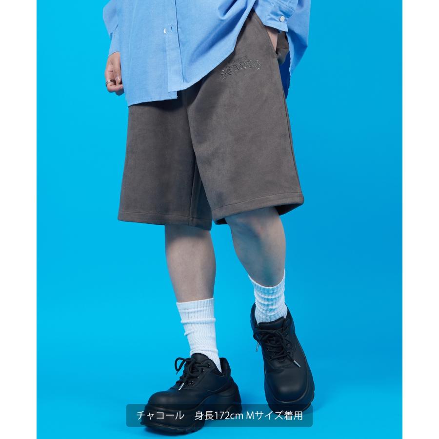 ショートパンツ メンズ SIDEWAY STANCE サイドウェイスタンス スエードポンチ ハーフパンツ ショーツ アメカジ カジュアル スケーター ストリート 古着MIX 韓国 | improves | 04