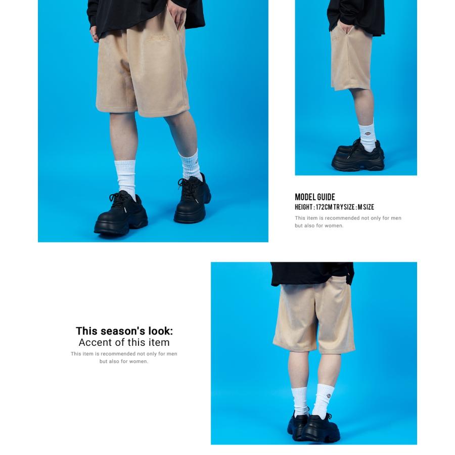 ショートパンツ メンズ SIDEWAY STANCE サイドウェイスタンス スエードポンチ ハーフパンツ ショーツ アメカジ カジュアル スケーター ストリート 古着MIX 韓国 | improves | 12
