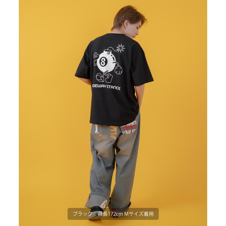 半袖Tシャツ メンズ SIDEWAY STANCE サイドウェイスタンス オリジナルプリント Sボム カットソー アメカジ スケーター ストリート | improves | 14