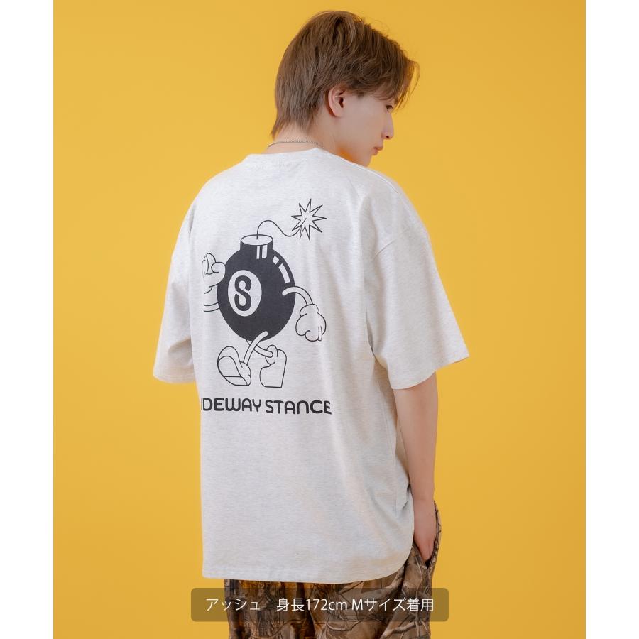 半袖Tシャツ メンズ SIDEWAY STANCE サイドウェイスタンス オリジナルプリント Sボム カットソー アメカジ スケーター ストリート | improves | 18