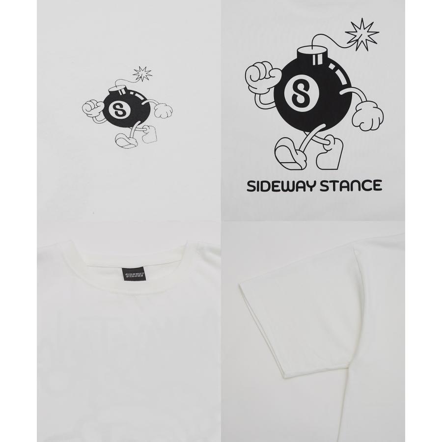 半袖Tシャツ メンズ SIDEWAY STANCE サイドウェイスタンス オリジナルプリント Sボム カットソー アメカジ スケーター ストリート | improves | 21