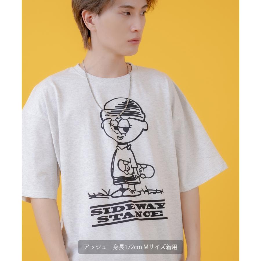 半袖Tシャツ メンズ SIDEWAY STANCE サイドウェイスタンス オリジナルプリント イラストボーイ カットソー アメカジ スケーター ストリート | improves | 15