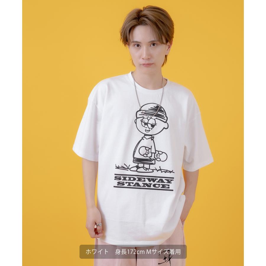 半袖Tシャツ メンズ SIDEWAY STANCE サイドウェイスタンス オリジナルプリント イラストボーイ カットソー アメカジ スケーター ストリート | improves | 04