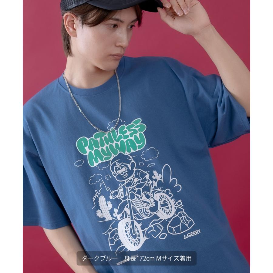 半袖Tシャツ メンズ レディース ジェリー GERRY コラボ プリント カットソー フロントプリント ワンポイントプリント アウトドア ストリート アメカジ 古着MIX | improves | 18